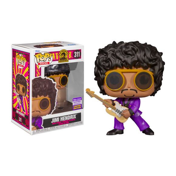 NWT Funko Unisex Pop Rocks: Jimi Hendrix Purple Suit (SDCC 2023) - Picture 1 of 9